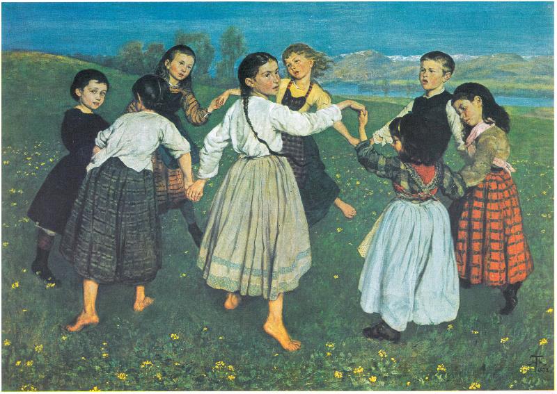 Hans Thoma Der Kinderreigen china oil painting image